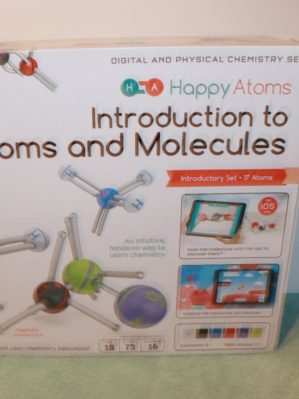 Happy Atoms Intro to Atoms & Molecules 17 Atoms set Experiment Kit homeschool